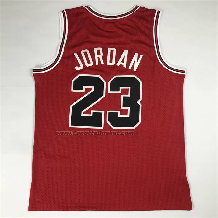 Maglia Chicago Bulls Michael Jordan No 23 Autentico 1984-85 Rosso